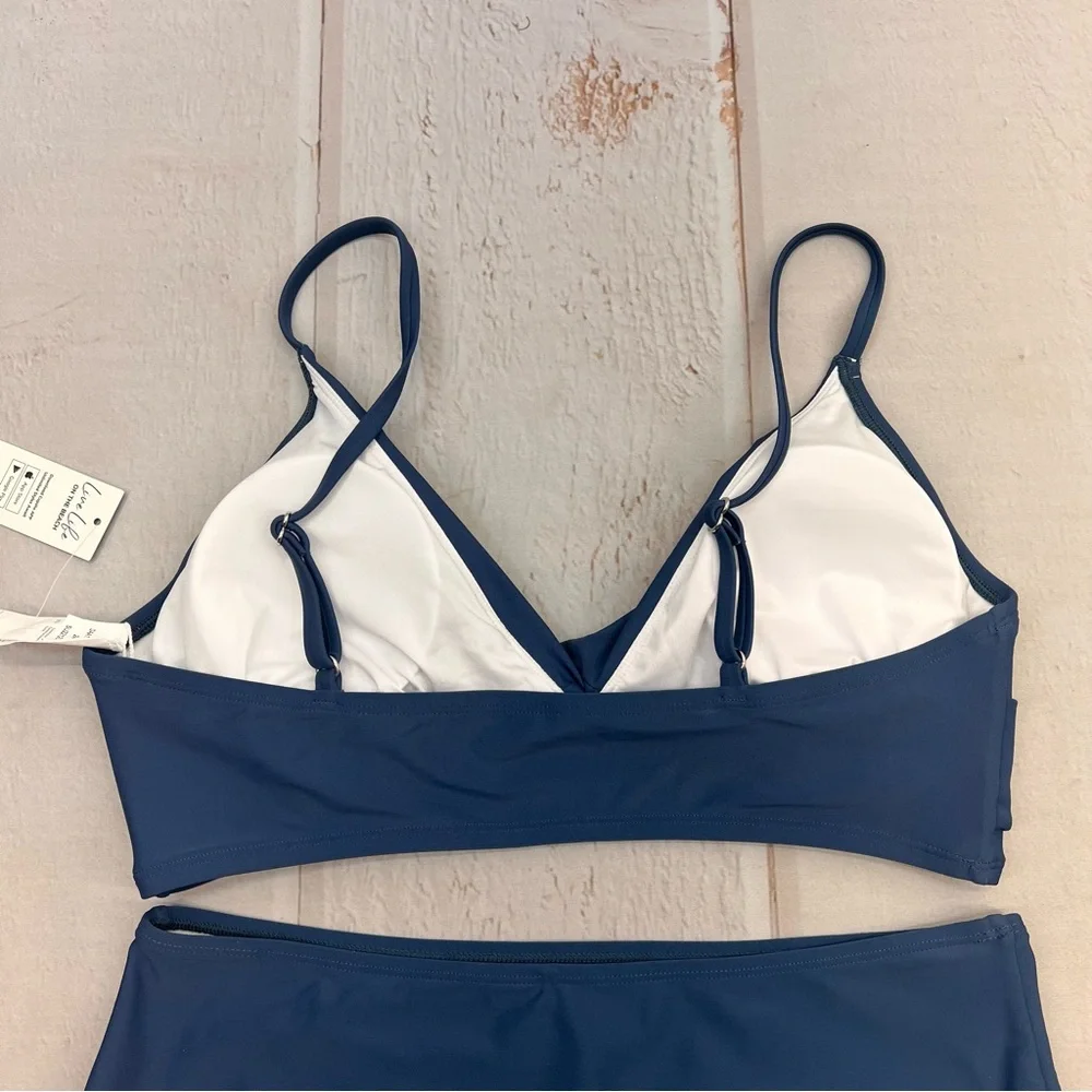 NWT Women's Twist High-Waist Bikini‎ Sets Swimsuit SIZE LARGE